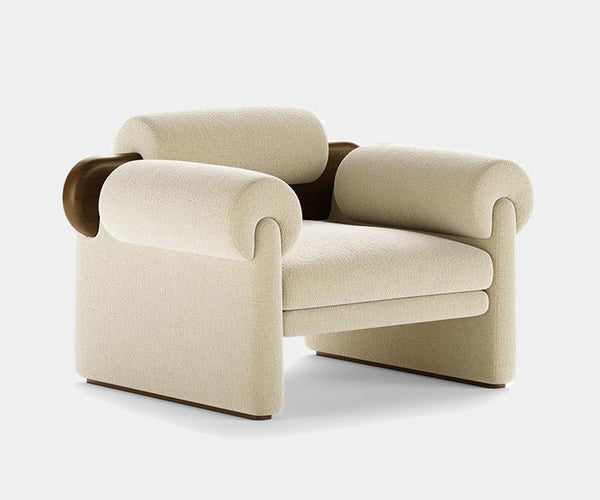 Davenport Armchair: Mid-century modern luxury for your living room.