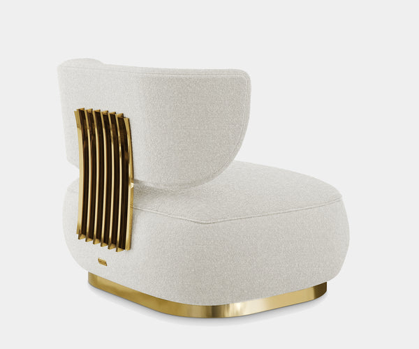 Luxury Home Decor: Polished Gold Finish of the Aureum Luxe Sofa 