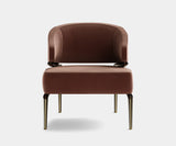 Modern furniture Haines armchair with plush seating and sleek contemporary design.