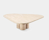 Sleek marble and geometric coffee table from Ghidini 1961's luxury collection