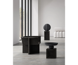 Unique Geometric Vase from 101 Copenhagen - Large Black Ceramic Sculpture for Contemporary Interiors