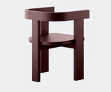 Modern luxury dining chair with ergonomic comfort, featuring a sleek Rouge Noire finish for stylish settings.