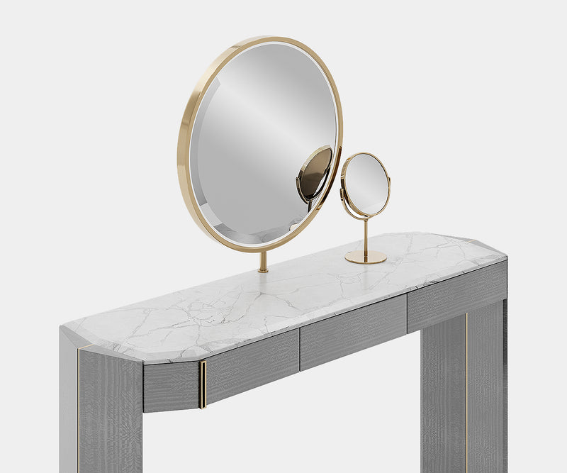 Sophisticated Luxxu Algerone dressing table with high-end brass detailing