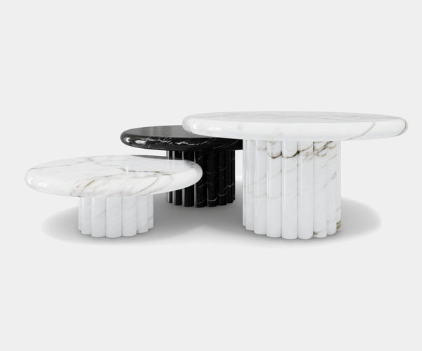 Muse Luxury Marble Nest Coffee Tables: Modern Design Meets Timeless Marble.