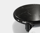 Muse Modular Coffee Tables: Estremoz & Nero Marquina Marble.