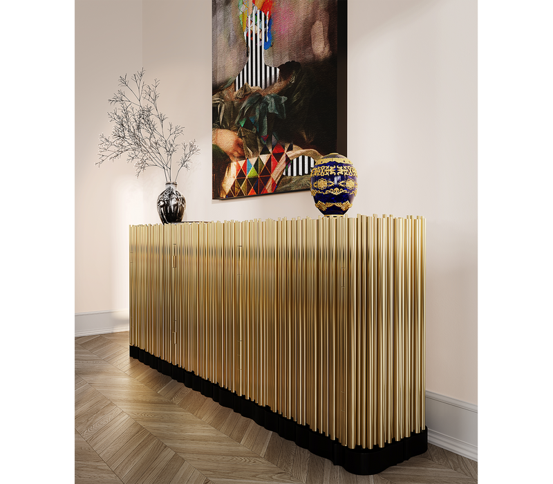 Symphony Sideboard in Dining Room: Create a luxurious entertaining space with a statement piece.