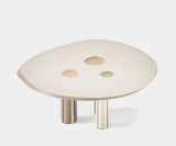 Ginkgo Dining Table with Brass Accents - Modern dining table showcasing the Ginkgo design with beautiful brass accents, perfect for a luxurious interior.