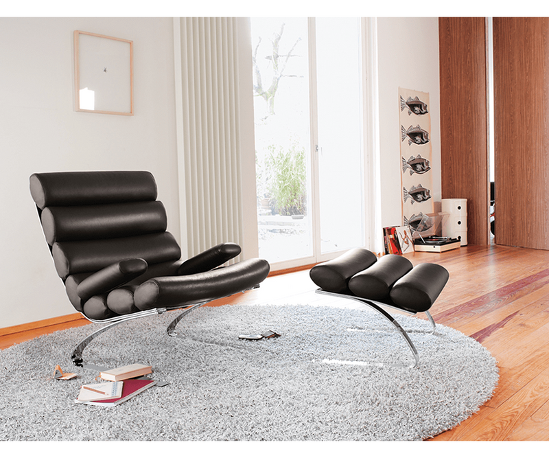 Iconic Sinus Armchair by ADOLF & SCHRÖPFER, blending modernist design with unparalleled comfort.