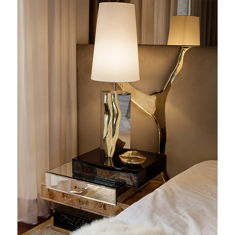 Discover the beauty of handcrafted design with the Lapiaz table lamp, a perfect statement piece