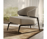 Refined Haines armchair with plush cushioning and sleek modern lines for luxury home decor.