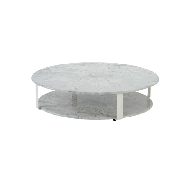 Versace La Greca Outdoor Coffee Table - Marble Top & Classic Design