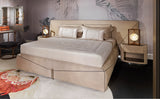 Visionnaire Bastian Upholstered Bed with Customizable Leather or Fabric: Visionnaire's Bastian Bed Frame allows for personalization. Choose from a curated selection of luxurious leathers or fabrics to create a bed that reflects your unique style.