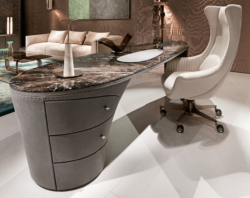 Modern Home Office Inspiration: Elevate your home office with the Visionnaire Jet Plane Writing Desk. This modern masterpiece with its aerodynamic design inspires creativity and productivity.