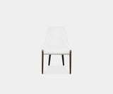 Yemen Minimalist Dining Chair: Luxurious Vellutino Fabric Upholstery.