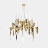 Phantom Gold Plated Luxury Chandelier | Opulent Crystal Lighting